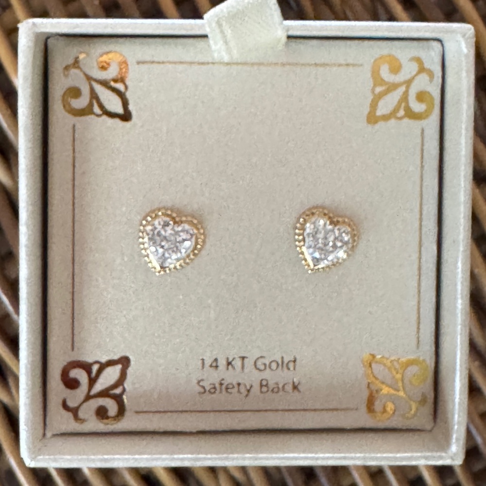 Bridge Crystal Heart Earrings